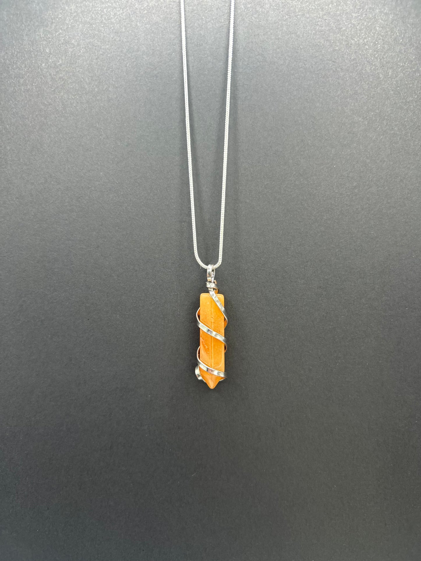 Wrapped Crystal Pendant