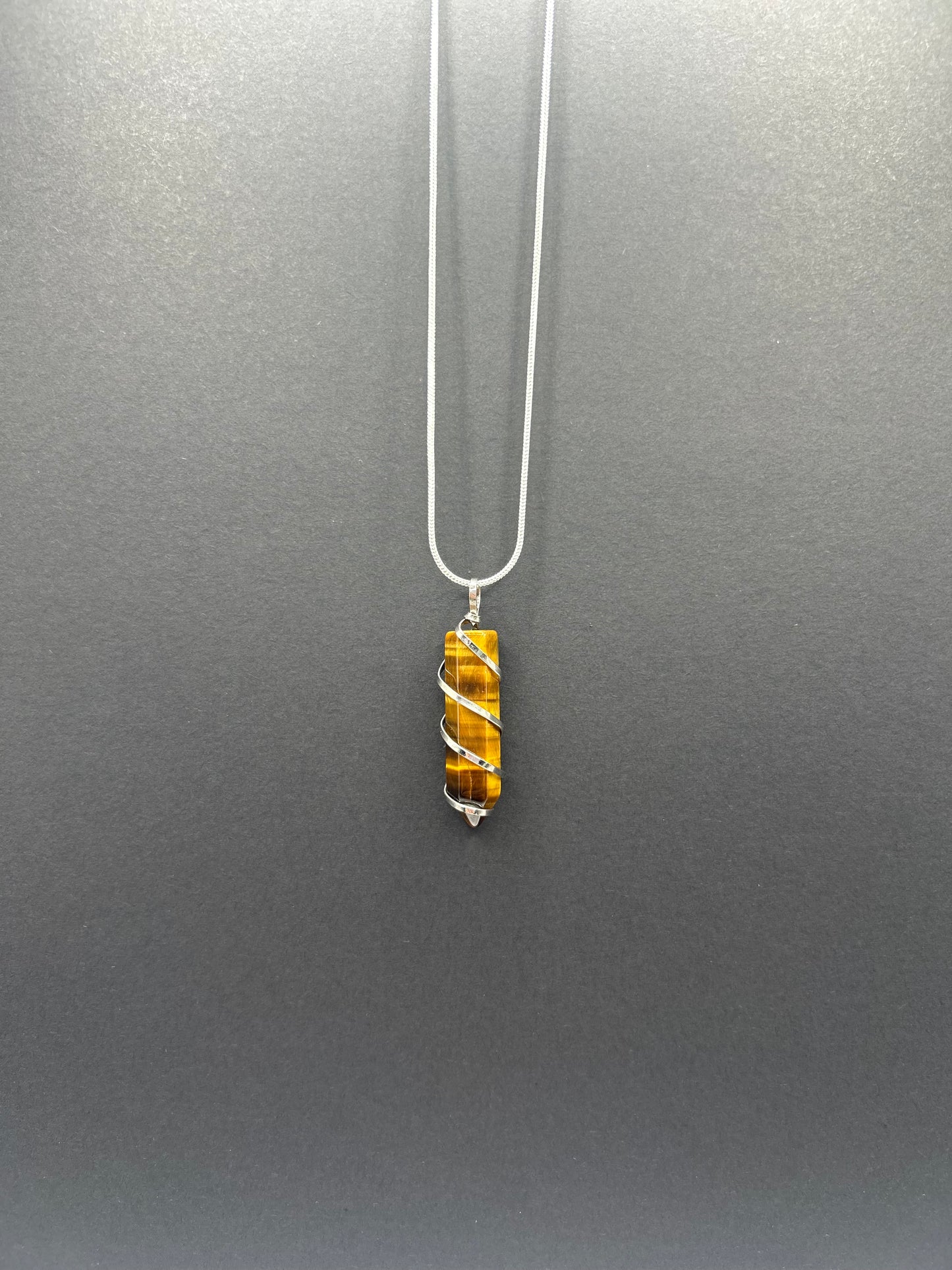 Wrapped Crystal Pendant