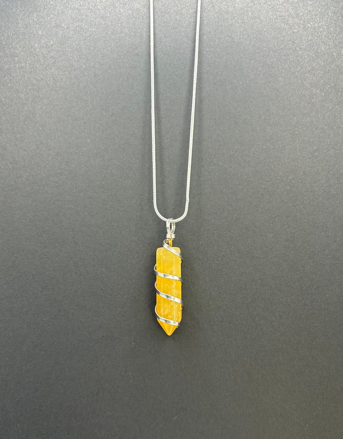 Wrapped Crystal Pendant