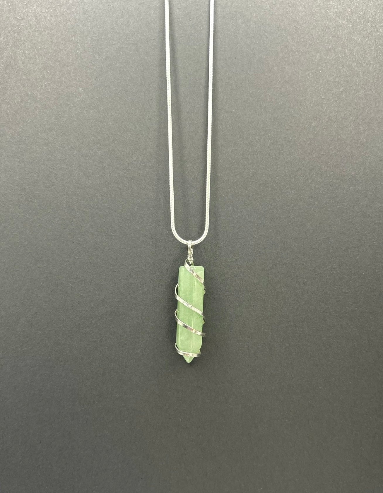 Wrapped Crystal Pendant