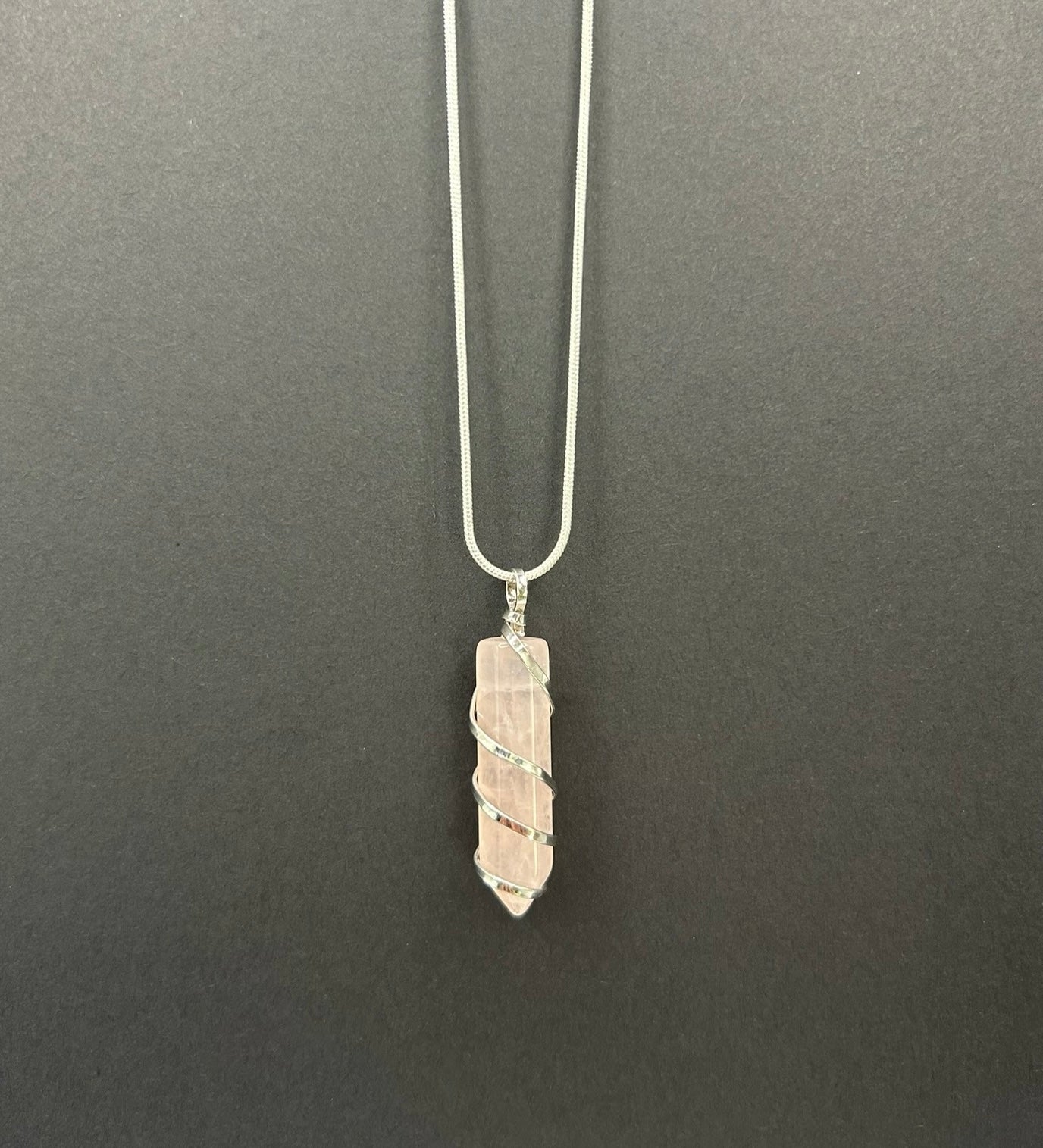 Wrapped Crystal Pendant