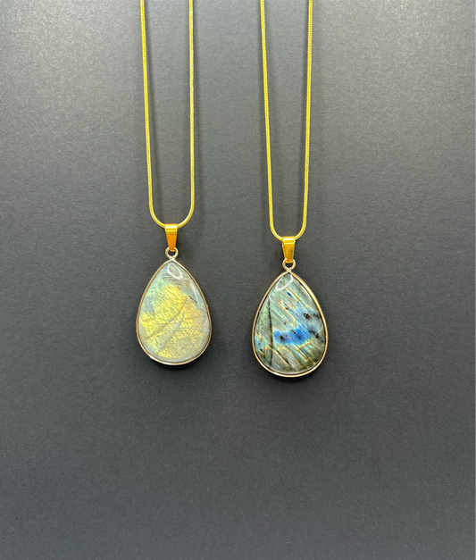 Labradorite Gold Neclace